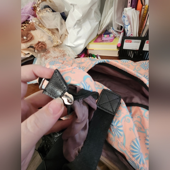 Morhua Peach colored beach tote bag - Picture 7 of 7